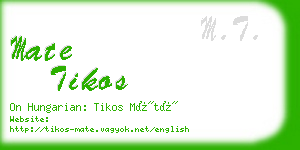 mate tikos business card